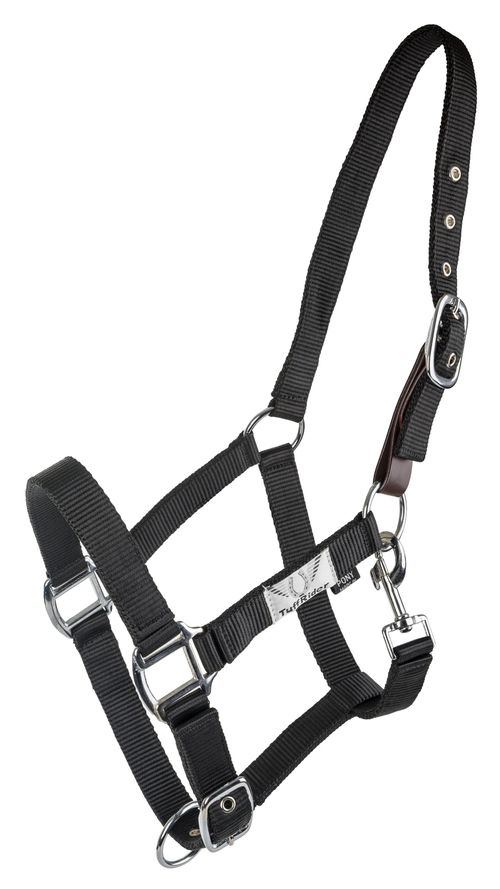 BARGAIN BARN: TuffRider Nylon Breakaway Halter - Horse - Black