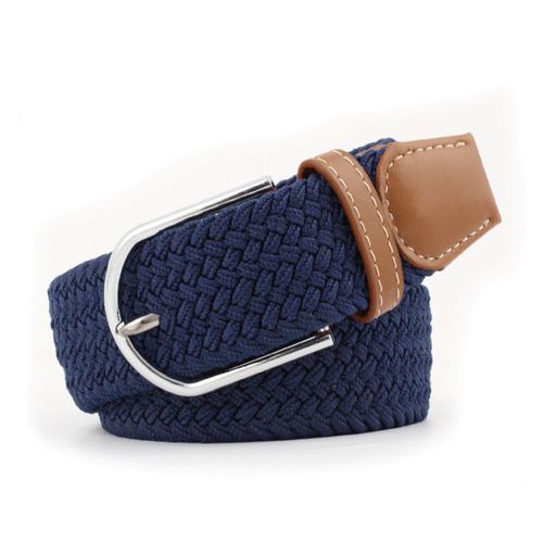 TuffRider FlexiFit  Stretch Braided Riding Belt - Dark Navy Blue