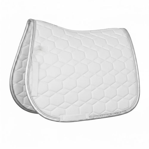 Equine Couture Elegance RhinestoneAll Purpose Saddle Pad - White