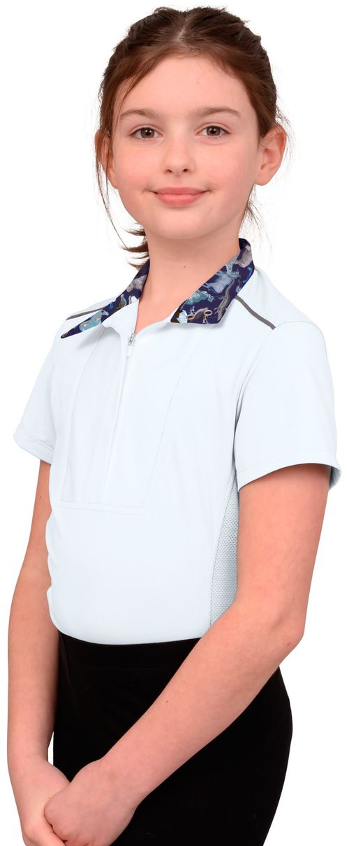Chestnut Bay Kids' SkyCool Liberty Sport Short Sleeve Show Shirt - White 140