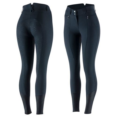 BARGAIN BARN: Horze Women's Angelina Full Seat Breeches - EU 36/US 24 - Dark Navy