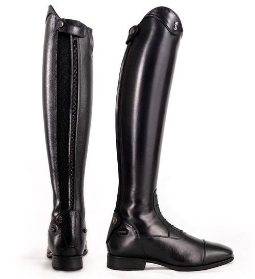 OVERSTOCK: Tredstep Medici II Field Boot - 40 Slim Tall - Black Tall Height