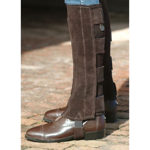 OPENBOX: Ovation EZE Tab Suede Half Chaps - X Large - Brown
