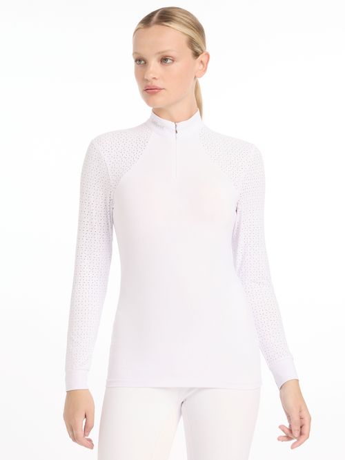 LeMieux Women's Olivia Long Sleeve Show Shirt - White