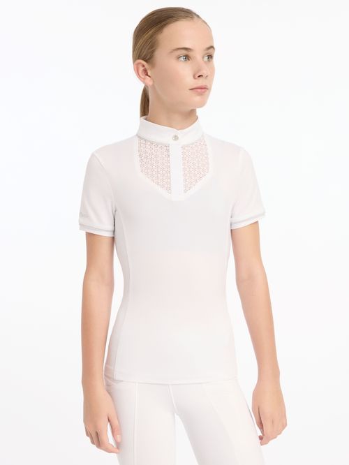 LeMieux Kids' Young Rider Belle Show Shirt - White
