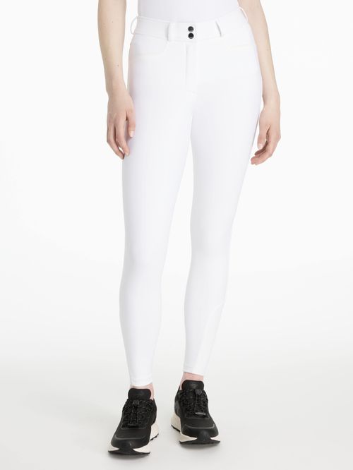 LeMieux Women's Isabelle Knee Grip Breeches - White