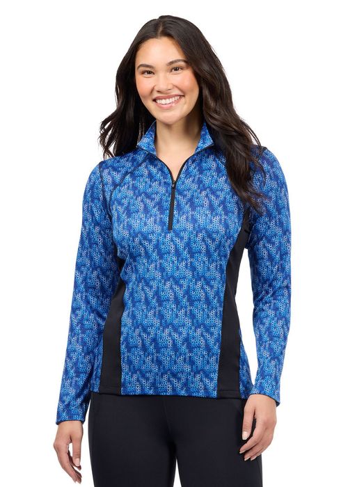 Kerrits Women's Equibreeze Print Ice Fil Long Sleeve Shirt - Oasis Lucky Cascade