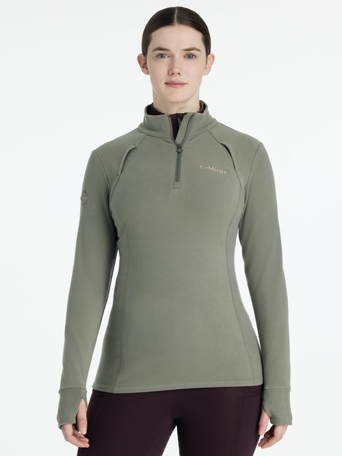 LeMieux Women's Frances Quarter Zip Fleece - Rosemary