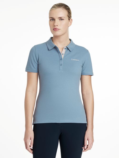 LeMieux Women's Classique Polo Shirt - Ice Blue