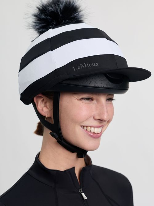 LeMieux Derby Pom Hat Silk - Black