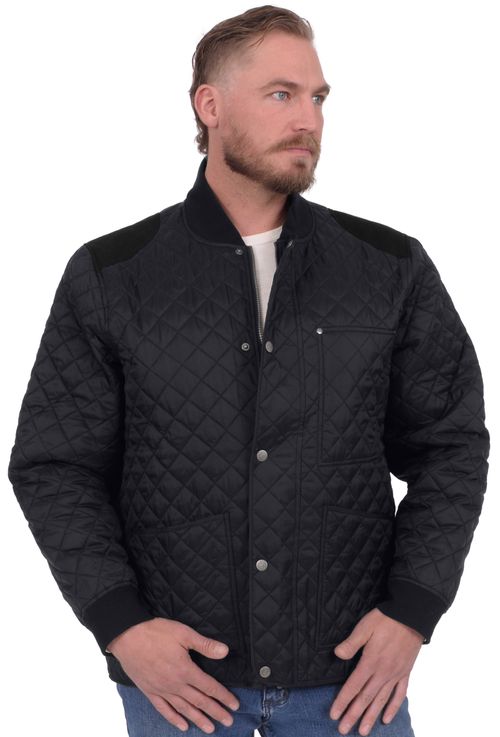Chestnut Bay Men's Heritage Quilted Barn Jacket - Obsidian