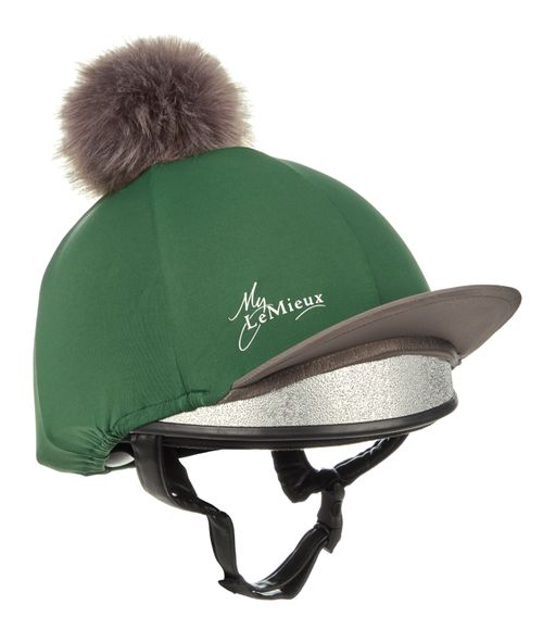 LeMieux Pippa Pom Hat Silk - Hunter Green