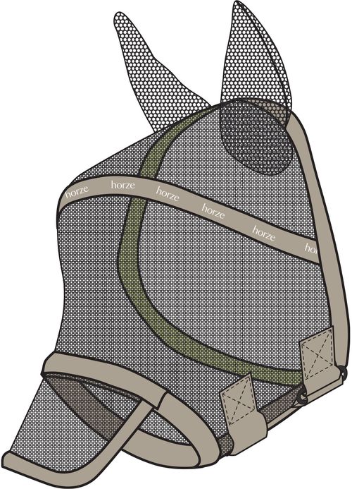 Horze Wire-Framed Fly Mask - Atmosphere