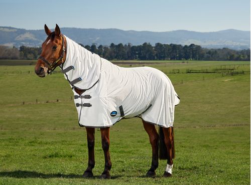 Weatherbeeta Comfitec Tyro Fly Sheet Combo - White/Charcoal