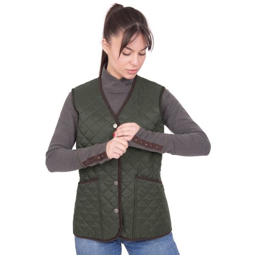 Chestnut Bay Women's Heritage Quilted Barn Vest - Olive Night