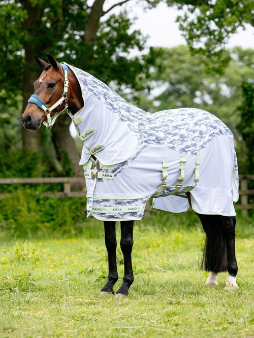 LeMieux Arika Camo-Tek Fly Rug - Macaron