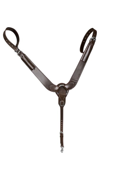 TuffRider Western Pulling Breast Collar - Dark Brown