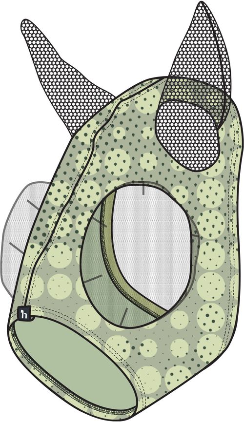 Horze Elastic Pull-On Fly Mask - New Extremes Dot