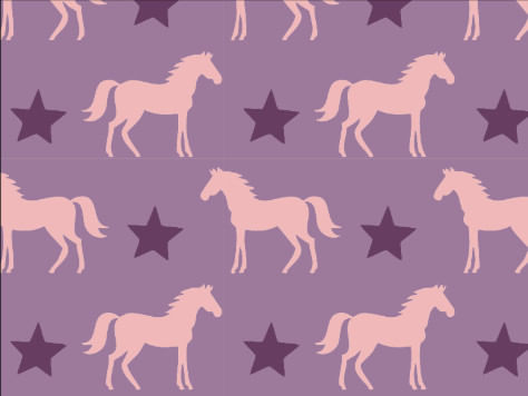 Equistar Kids' Pony Star Crew Sock - Lilac