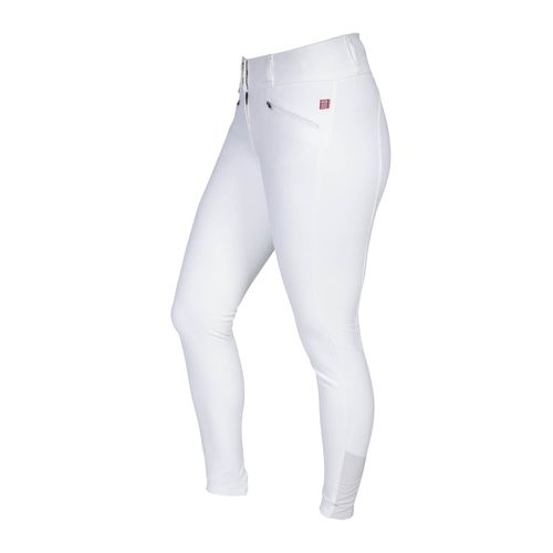 BARGAIN BARN: Back on Track Women's Katie Full Seat Breeches - 4 - White