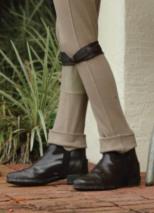 BARGAIN BARN: Camelot Kids' Jodphur Garter Straps - Small - Brown