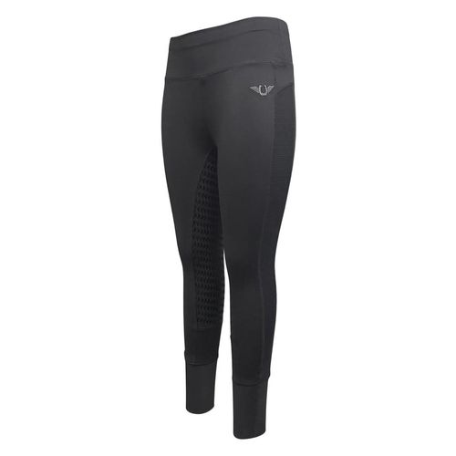 BARGAIN BARN: TuffRider Women's Marathon Full Seat Tights - X Large - Charcoal