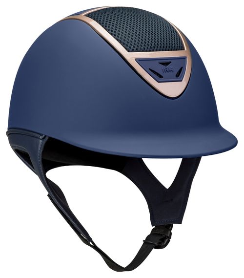 OVERSTOCK: IRH IR4G XLT Helmet - Large (7 1/8 - 7 1/4) - Matte Navy/Rose Gold Frame