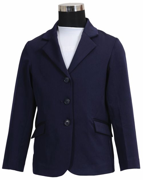OVERSTOCK: Equine Couture Kids' Raleigh Show Coat - 12 - EC Navy