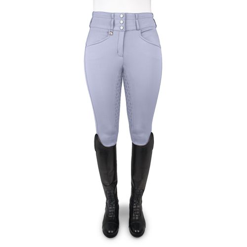 BARGAIN BARN: Romfh Women's Evelyn 3 Button Full Grip Breeches - 30 Long - Mist Grey