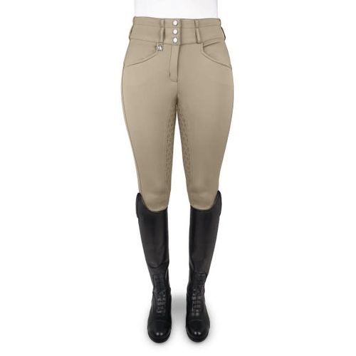 BARGAIN BARN: Romfh Women's Evelyn 3 Button Full Grip Breeches - 26 Regular - Show Tan