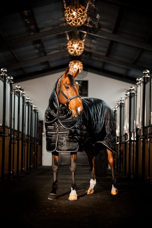 OPENBOX: Horseware Easy-Layer Stable Plus 400g - 75 - Black/Black/Silver