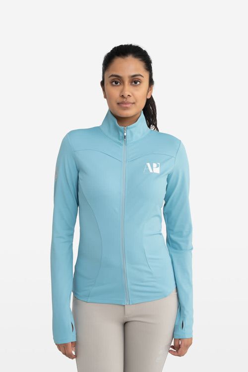 OPENBOX: Hassinger Women's ProZip Performance Top - Medium - Tiffany Blue