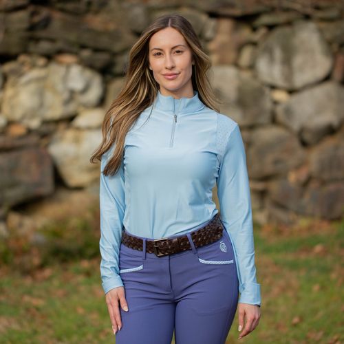OPENBOX: Equinavia Women's Aurora Long Sleeved Training Shirt - Medium - Winter Sky Blue