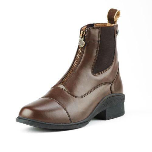 OPENBOX: Ovation Women's Quantum Zip Front Paddock Boot - 7.5 - Brown