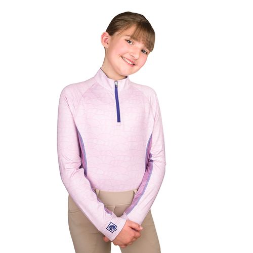 OVERSTOCK: Romfh Kids' 1/4 Zip Long Sleeve Print Sun Shirt - Medium - Graphic Waves