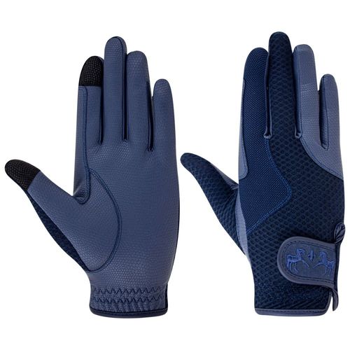 BARGAIN BARN: Equine Couture Max Mesh Summer Riding Glove - Small - Navy