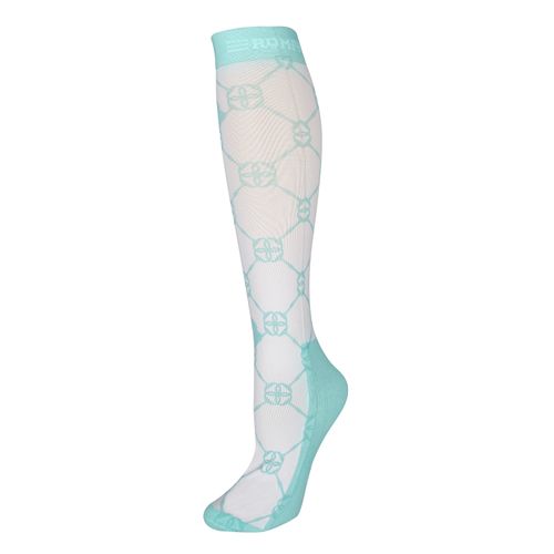 OPENBOX: Romfh Kids' Boot Sock - One Size - White Oasis Sky Little Bits