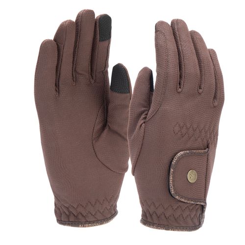 Shires Aubrion Unity FlexFit Riding Gloves - Brown