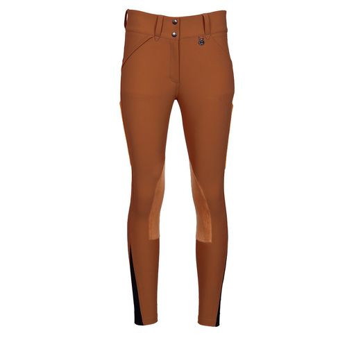 Dapplebay Women's Sport Suede Knee Patch Breeches - Rust