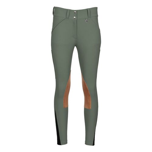 Dapplebay Women's Sport Suede Knee Patch Breeches - Rosemary