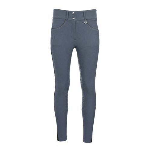 Dapplebay Women's Pro Ribbed Silicon Full Seat Breeches - Purple Dusk