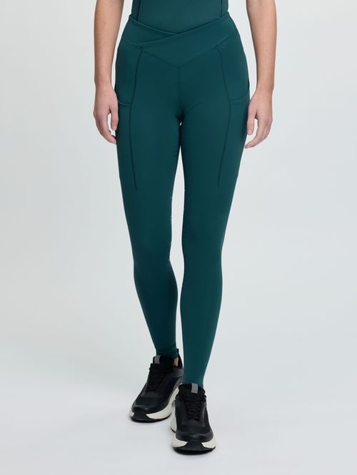 LeMieux Women's Simone Cross Over Half Seat Pull On - Jungle
