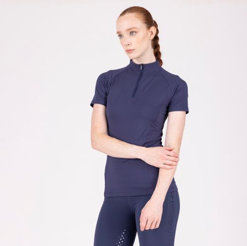 Shires Aubrion Women's React Short Sleeve Base Layer - Midnight