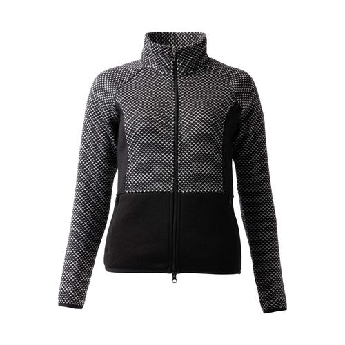 BARGAIN BARN: Horze Women's Neve Fleece Knit Jacket - EU 32/US 2 - Caviar