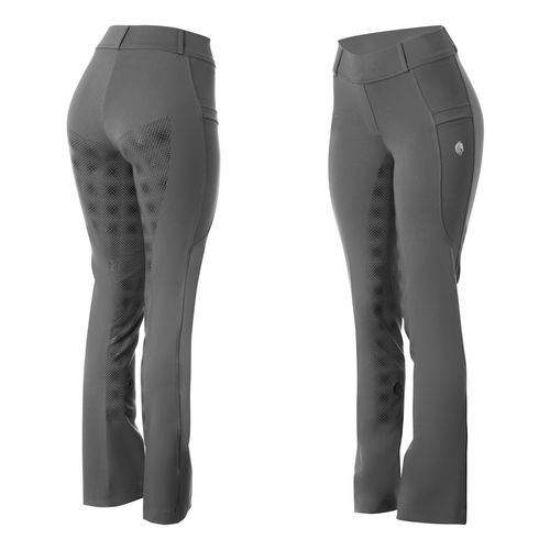 OPENBOX: Equinavia Women's Astrid Boot Cut Full Seat Riding Pants - 36 - Carbon Grey