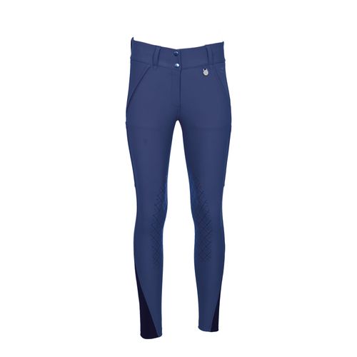 Dapplebay Women's Sport Silicone Knee Patch Breeches - Purple Dusk