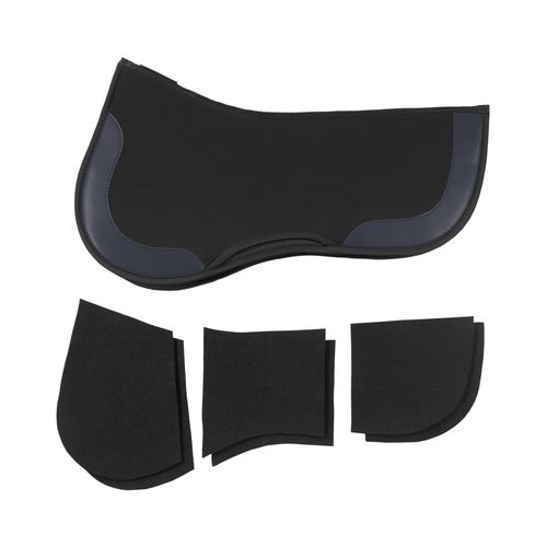 EquiFit Thin ImpacTeq Half Pad and Shims - Black/Navy