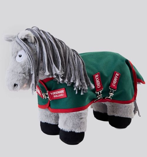 Horseware Crafty Pony Rambo Original Turnout Rug - Green/Red