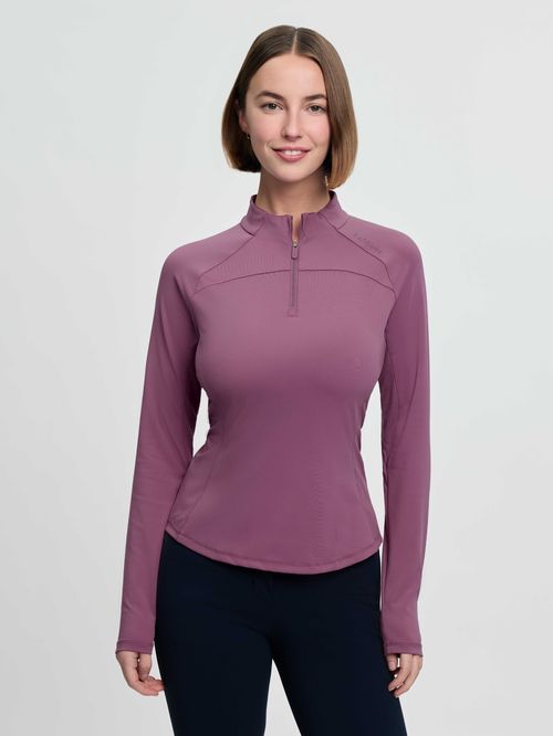 LeMieux Women's Airflow Long Sleeve Base Layer - Mallow