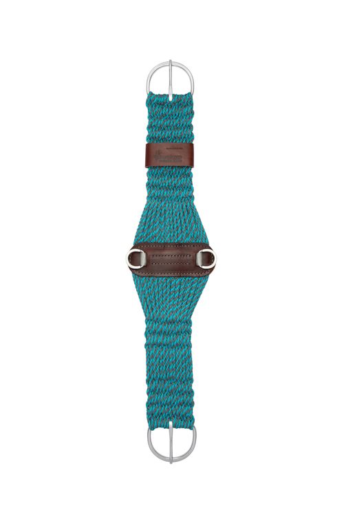 Weaver EcoLuxe Roper Cinch - Turquoise/Charcoal